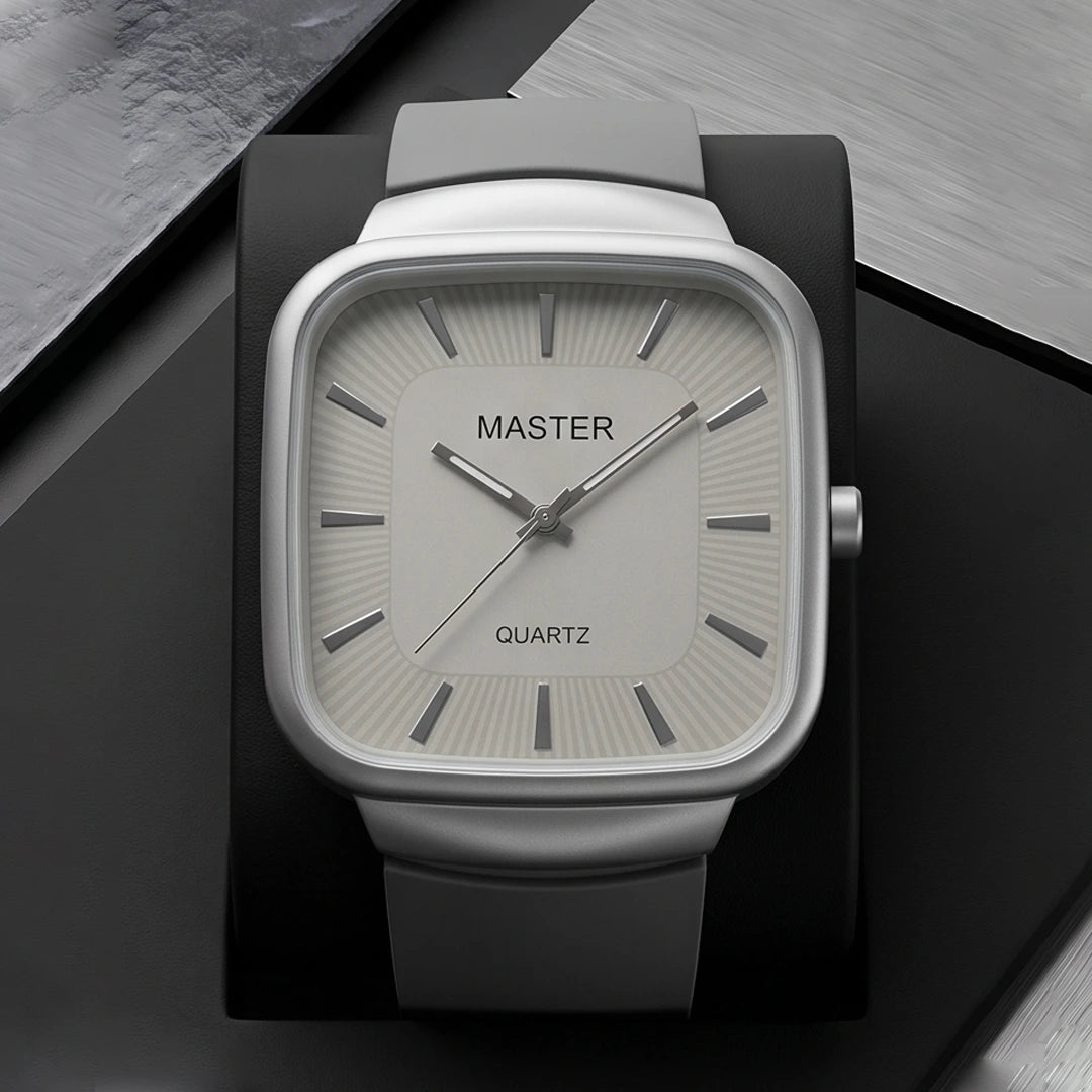 Master Quartz Silicon Strap Watch – Premium Everyday Timepiece