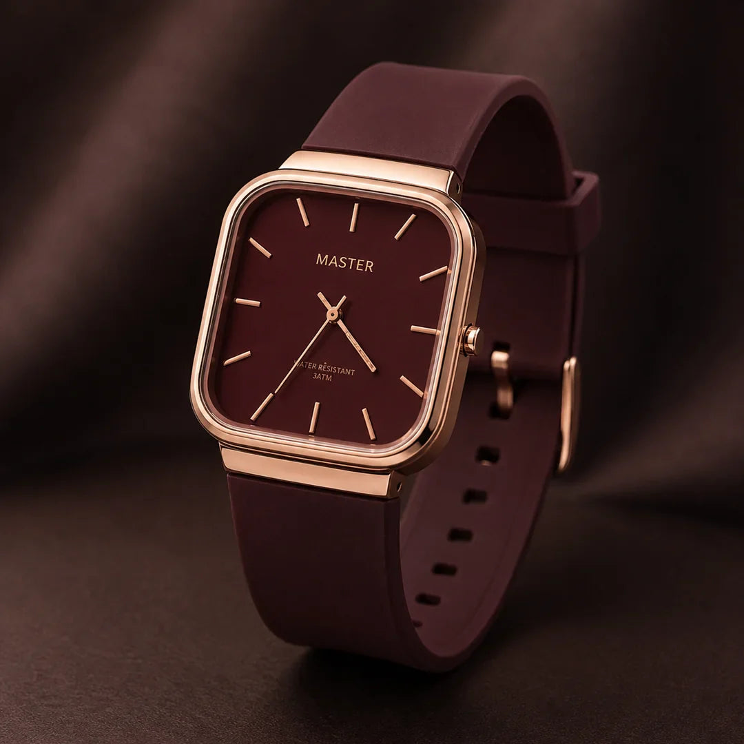 Master Quartz Silicon Strap Watch – Premium Everyday Timepiece