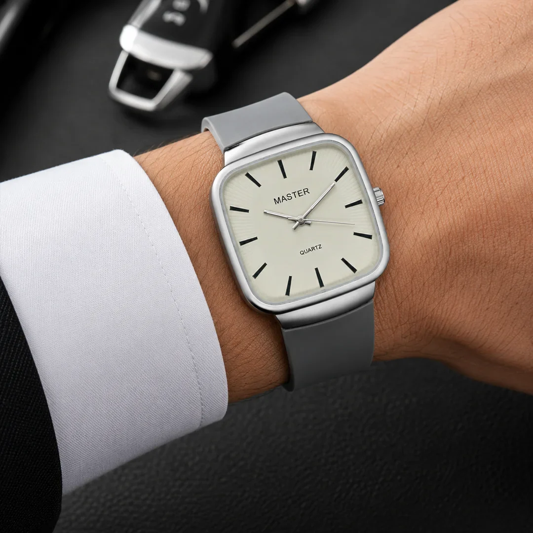 Master Quartz Silicon Strap Watch – Premium Everyday Timepiece