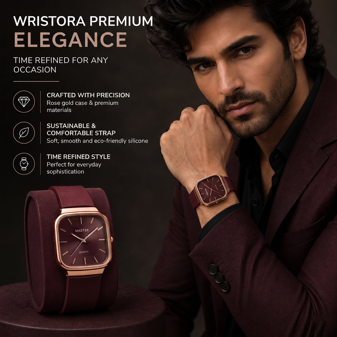 Master Quartz Silicon Strap Watch – Premium Everyday Timepiece
