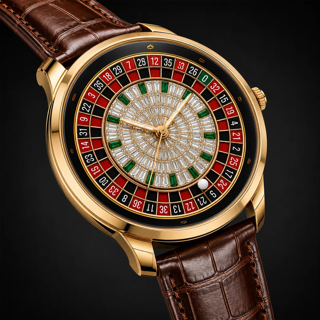 Luxury Roulette Style Watch – Casino Inspired Premium Timepiece