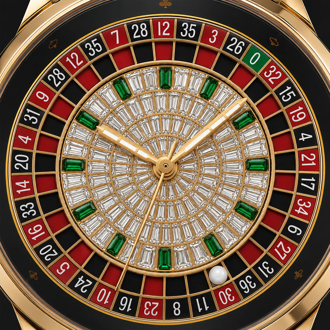 Mark Roulette Watch Luxury Roulette Style Watch for Men | Premium Casino Inspired Timepiece