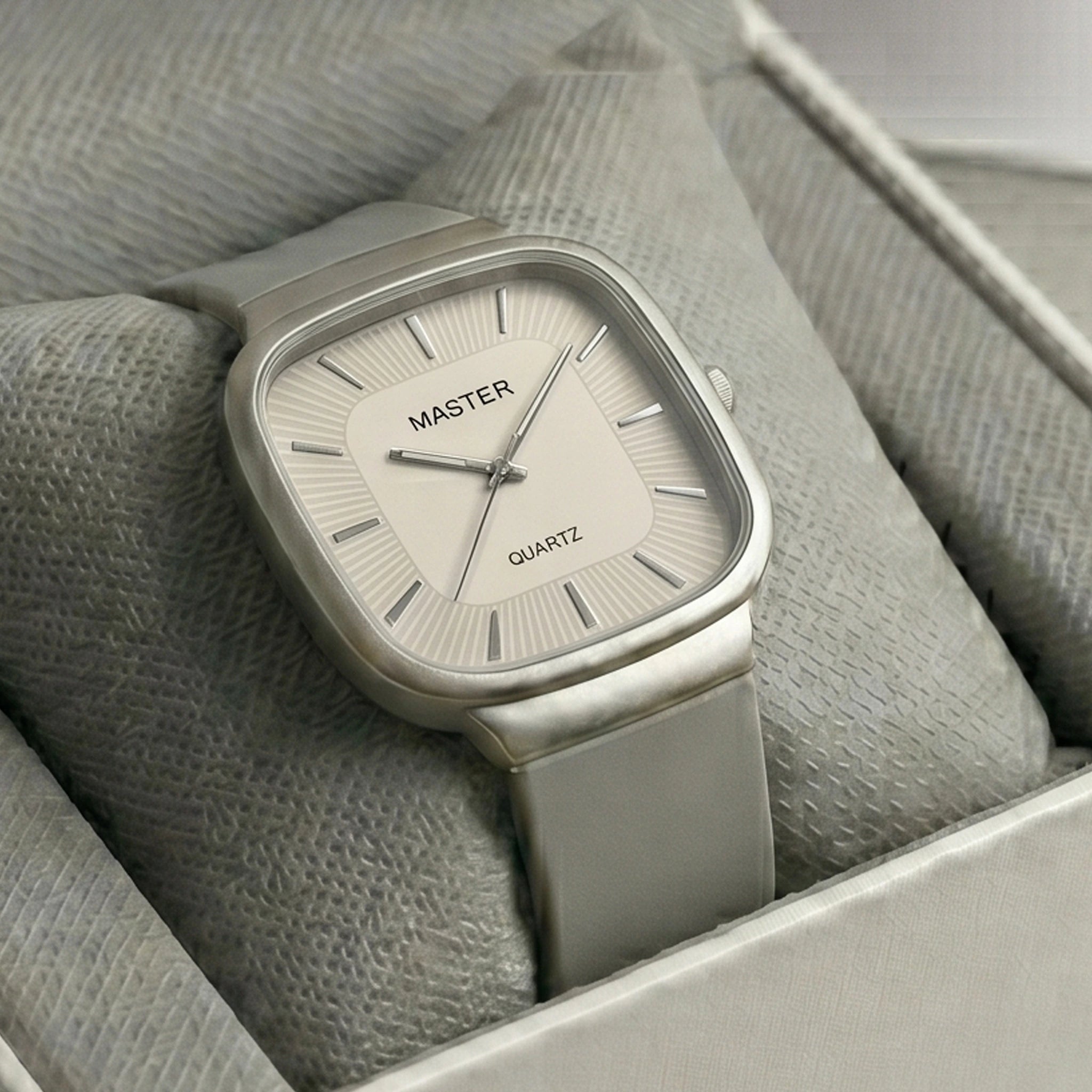 Master Quartz Silicon Strap Watch – Premium Everyday Timepiece