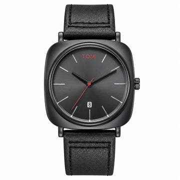 TOMI T-084 Men’s Luxury Business Watch – Quartz Movement & Date Display – Premium Leather Strap