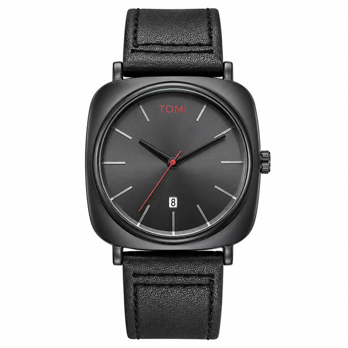 TOMI T-084 Men’s Luxury Business Watch – Quartz Movement & Date Display – Premium Leather Strap