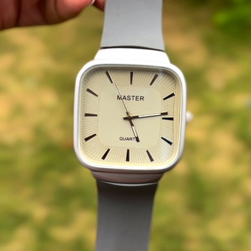 Master Quartz Silicon Strap Watch